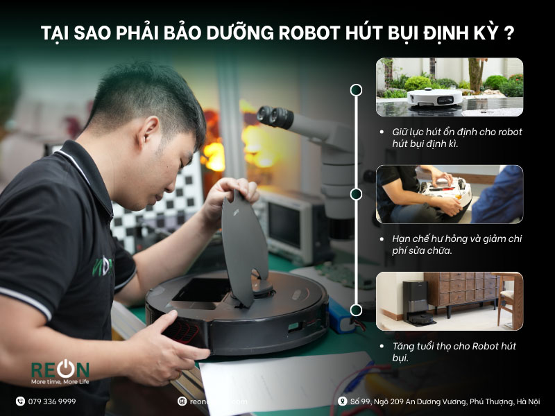 Lý do cần bảo dưỡng robot hút bụi định kỳ để duy trì hiệu suất và độ bền